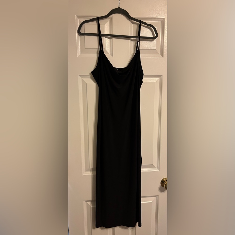 bebe Classic Black Midi Dress